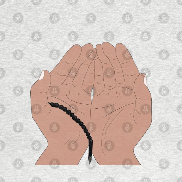 Dua Hands with Tasbih - Islamic Prayer Hands - Islamic Duas by Tilila